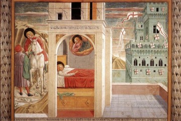  wall Oil Painting - Scenes from the Life of St Francis Scene 2north wall Benozzo Gozzoli